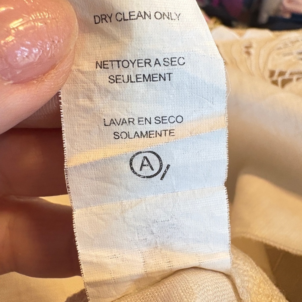 Nanette Lepore 100% Linen Embroidered Sleeveless Mixed Media Cottagecore Top - Picture 13 of 15